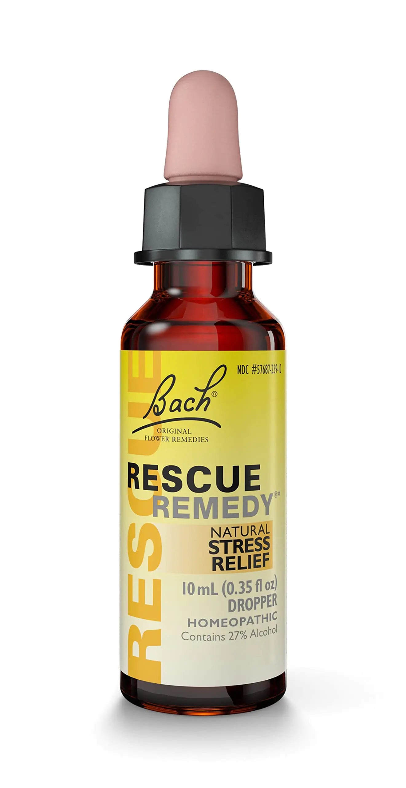 Bach Rescue Remedy Dropper 10mL – Natural Stress Relief | Homeopathic Flower Essence