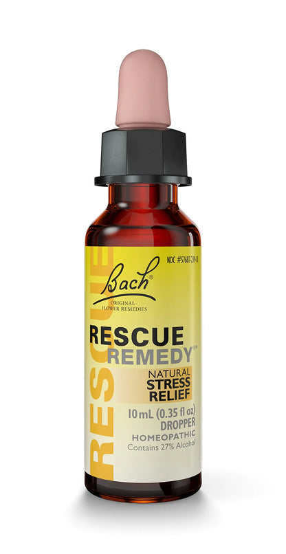 Bach Rescue Remedy Dropper 10mL – Natural Stress Relief | Homeopathic Flower Essence